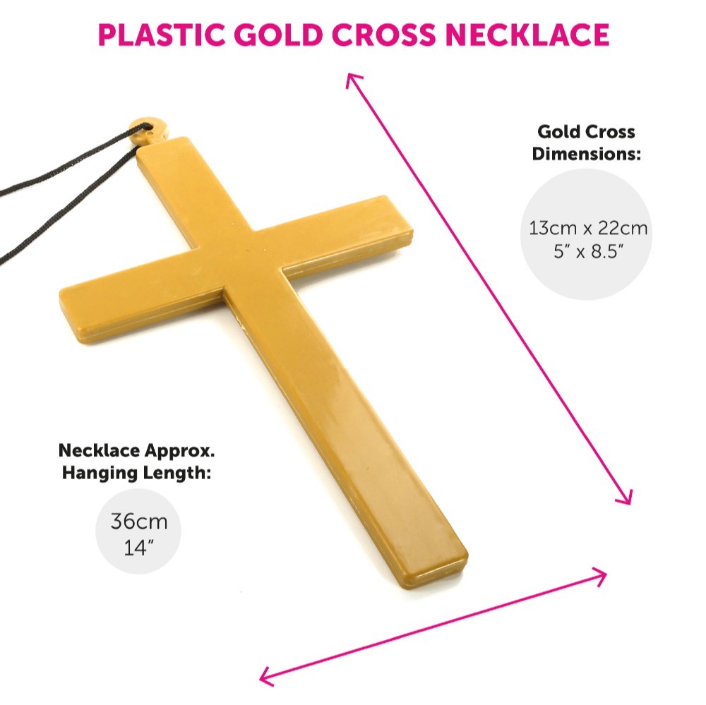 Adults Priest & Nun Couples Costume with Cross Necklace