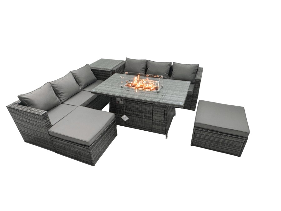 Click to view product details and reviews for Fimous Rattan Garden Furniture Firepit Dining Set 6 Seater Lounge Sofa Table Set With Side Tables 2 Footstool. Click to view product details and reviews for Fimous Rattan Garden Furniture Firepit Dining Set 6 Seater Lounge Sofa Table Set With Side Tables 2 Footstool.
