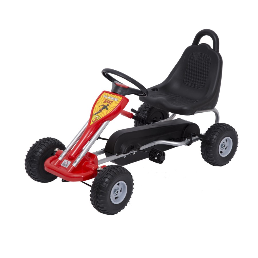 Click to view product details and reviews for Homcom Deluxe Kids Ride Pedal Go Kart Gokart Adjustable Seats Karting Red.