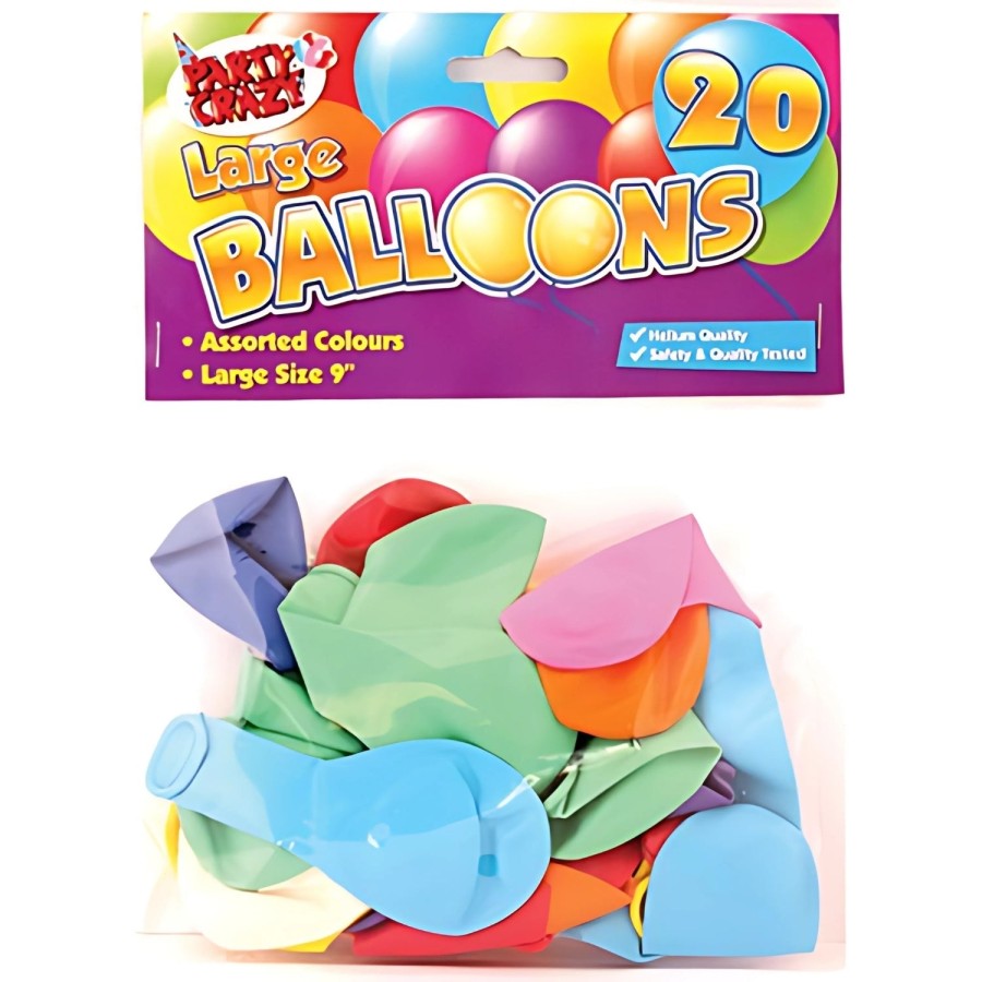 Click to view product details and reviews for Party Craze 9 Large Balloons 20 Pack Assorted Colours.