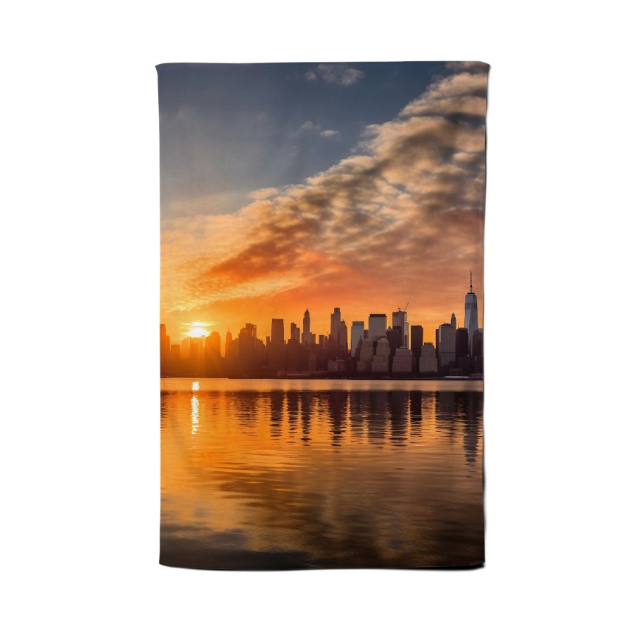 New York At Sunrise Tea Towel