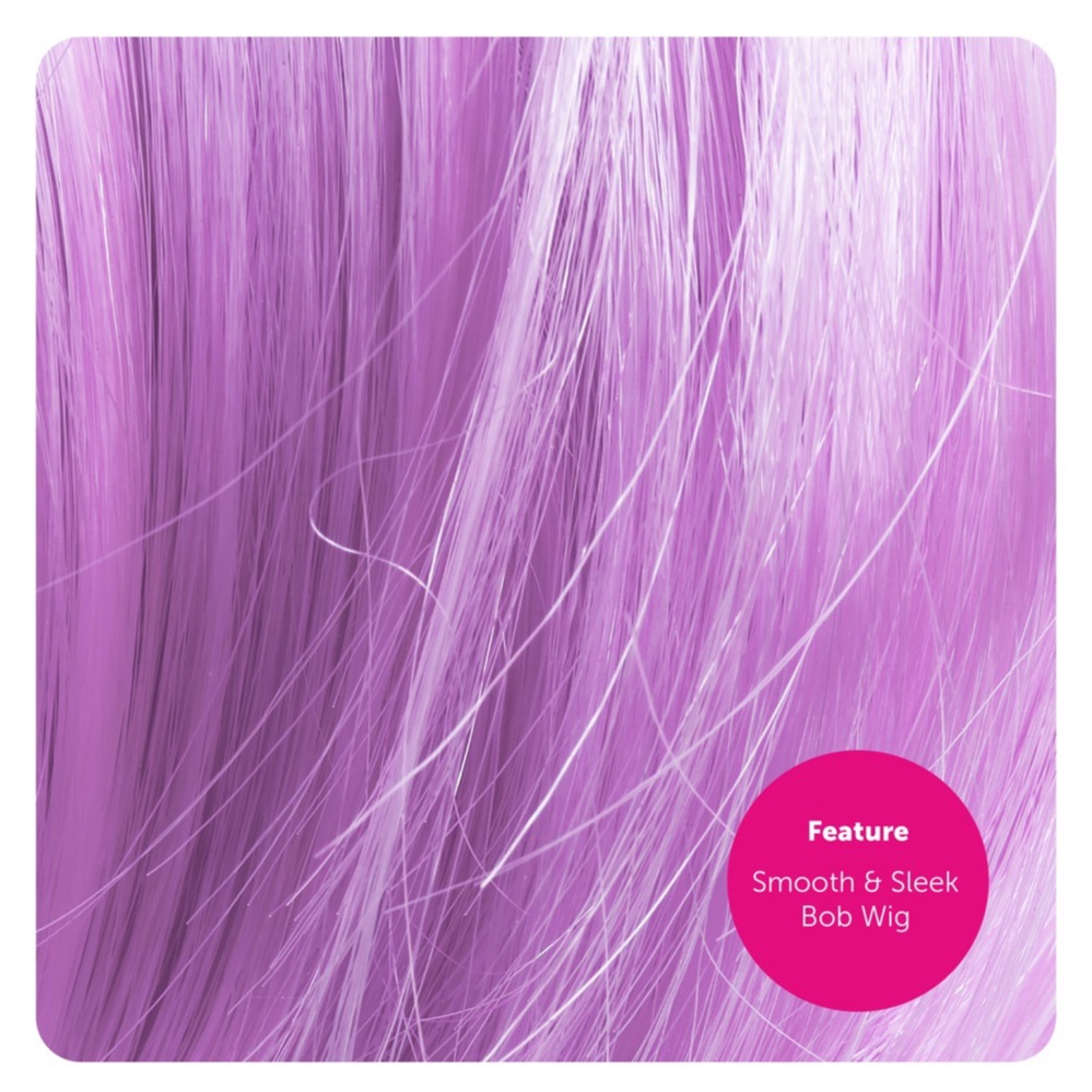 Purple Bob Wig Detail 2