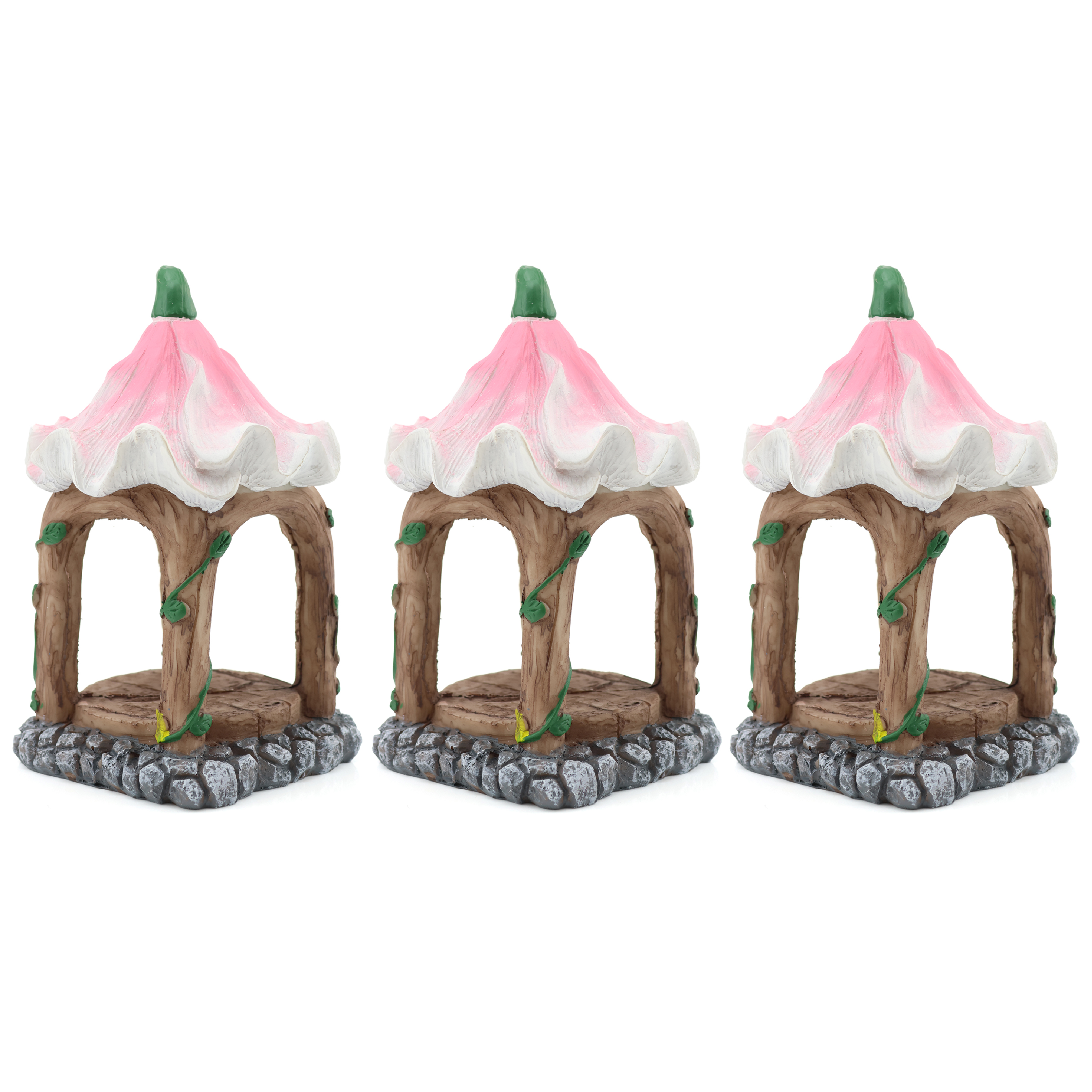 Click to view product details and reviews for Flower Pavilion 18x10x10cm Fairy Garden Decor Pack Of 3.