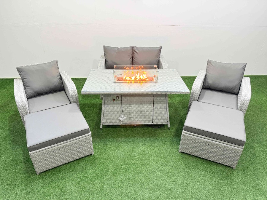 Click to view product details and reviews for Fimous Light Grey Pe Wicker Rattan Garden Furniture Set Sofa Set Reclining Chair Firepit Dining Table 6 Seater 2 Big Stools. Click to view product details and reviews for Fimous Light Grey Pe Wicker Rattan Garden Furniture Set Sofa Set Reclining Chair Firepit Dining Table 6 Seater 2 Big Stools.