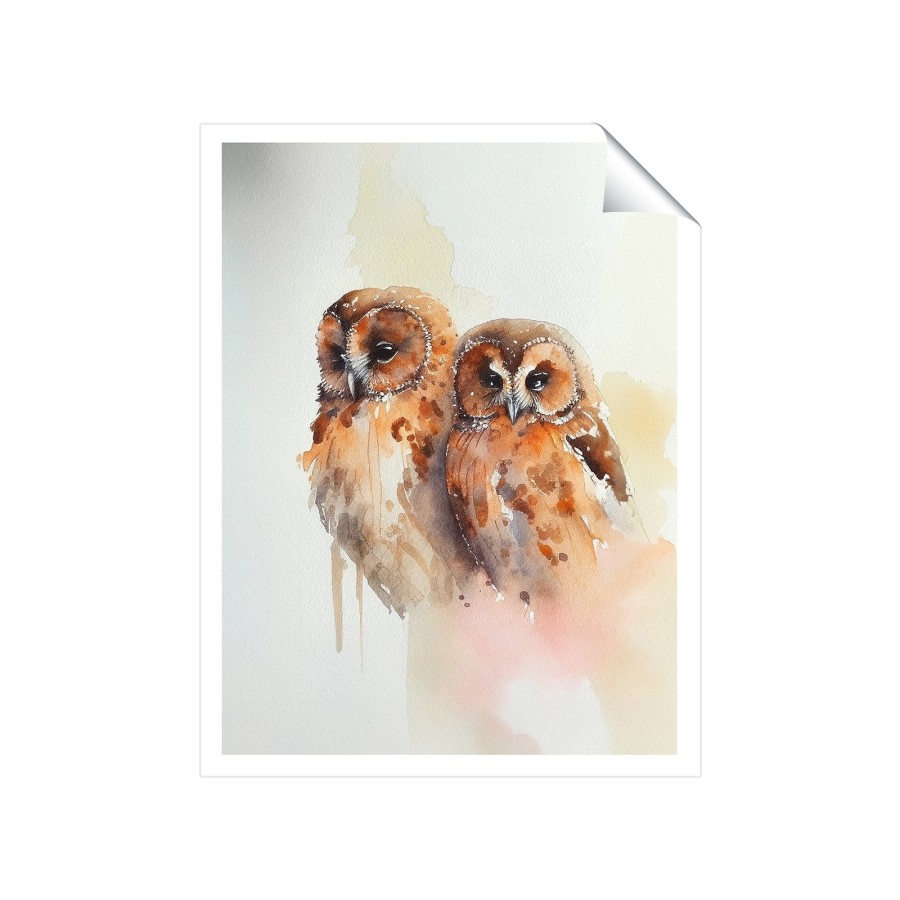 Click to view product details and reviews for Loving Tawny Owls Watercolour Art Prints 8 X 10 No Frame.
