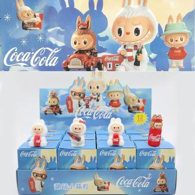 New Labubu Coca-Cola Mini Toy Blind Box Figure 1.75 x 1 inches