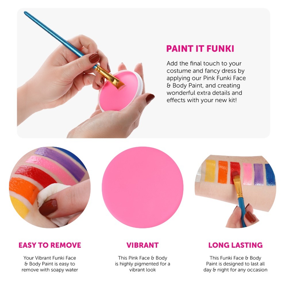 Funki Pink Face and Body Paint Pot