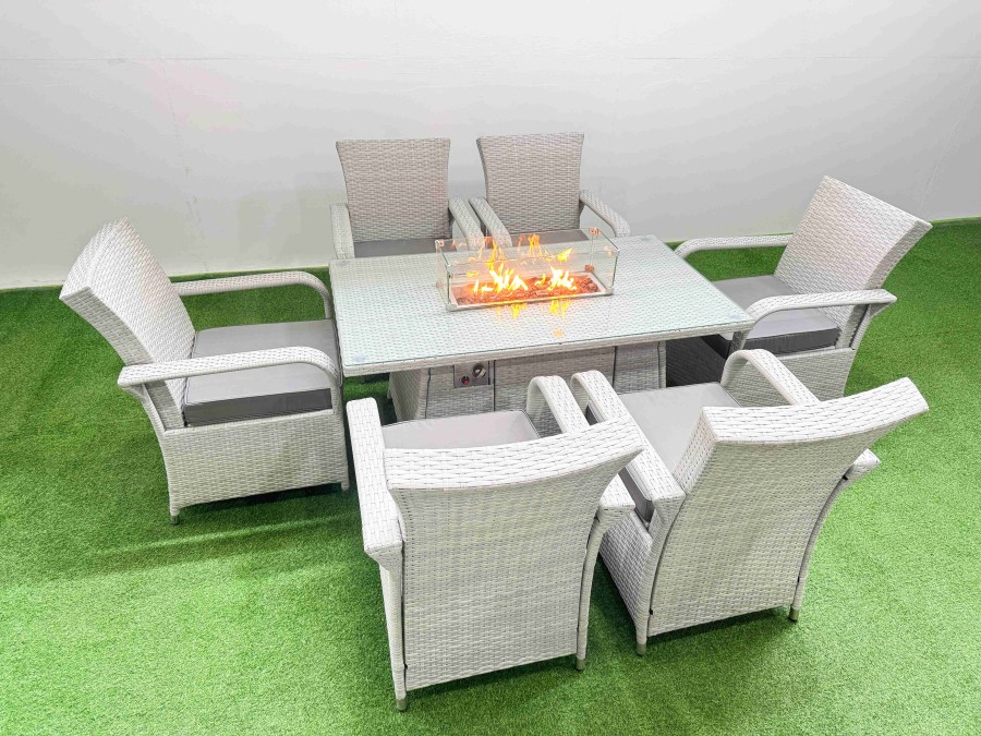 Click to view product details and reviews for Fimous Outdoor Rattan Garden Furniture Set Patio 6 Chairs Plus Gas Fire Pit Table Sets Light Grey Mixed. Click to view product details and reviews for Fimous Outdoor Rattan Garden Furniture Set Patio 6 Chairs Plus Gas Fire Pit Table Sets Light Grey Mixed.