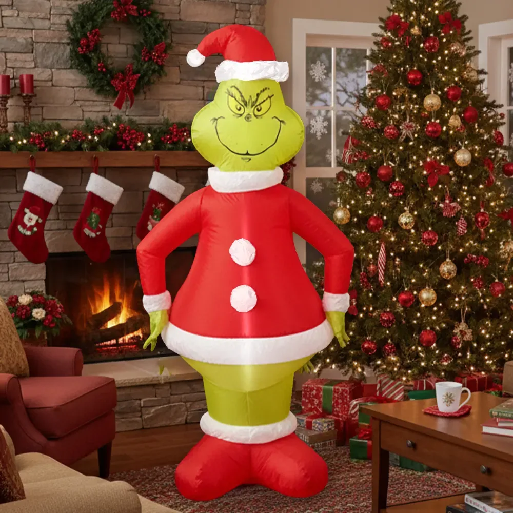 6 Ft / 180cm Inflatable Grinch Decoration