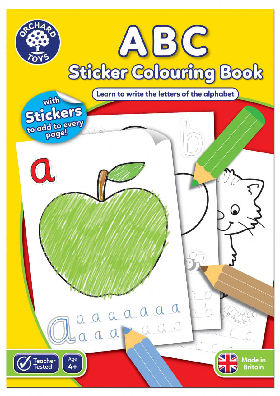 ABC STICKER COLOURING BOOK