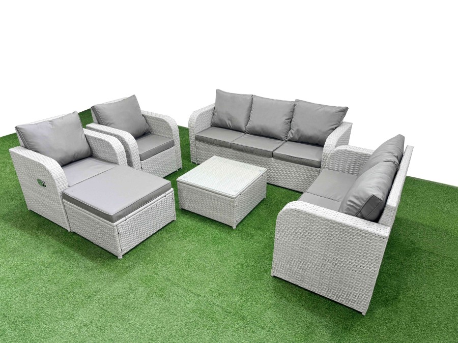 Click to view product details and reviews for Fimous Pe Rattan Garden Furniture Set Adjustable Chair Sofa Double Love Seat 2 Seater Sofa Lounge Set Square Coffee Table Big Footstool Light Grey. Click to view product details and reviews for Fimous Pe Rattan Garden Furniture Set Adjustable Chair Sofa Double Love Seat 2 Seater Sofa Lounge Set Square Coffee Table Big Footstool Light Grey.