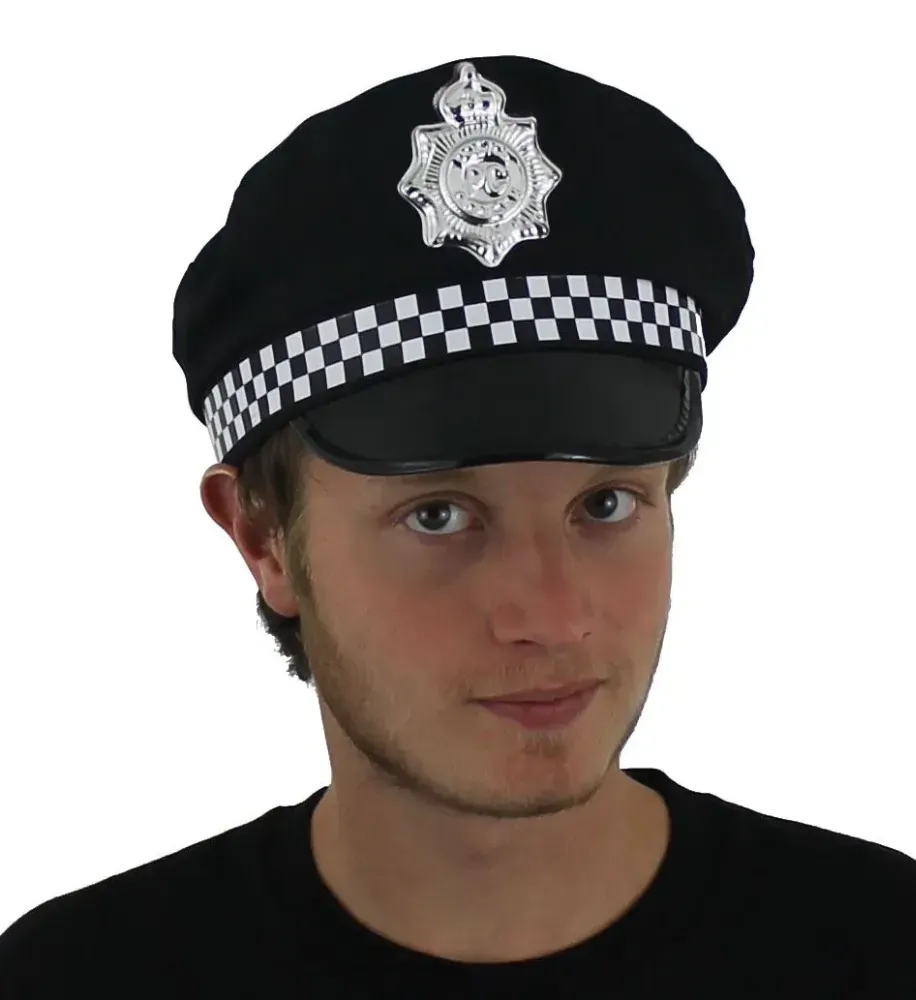 Adults Nicholas Angel Costume | Police Vest, Hat, Sunglasses & Fake Gun