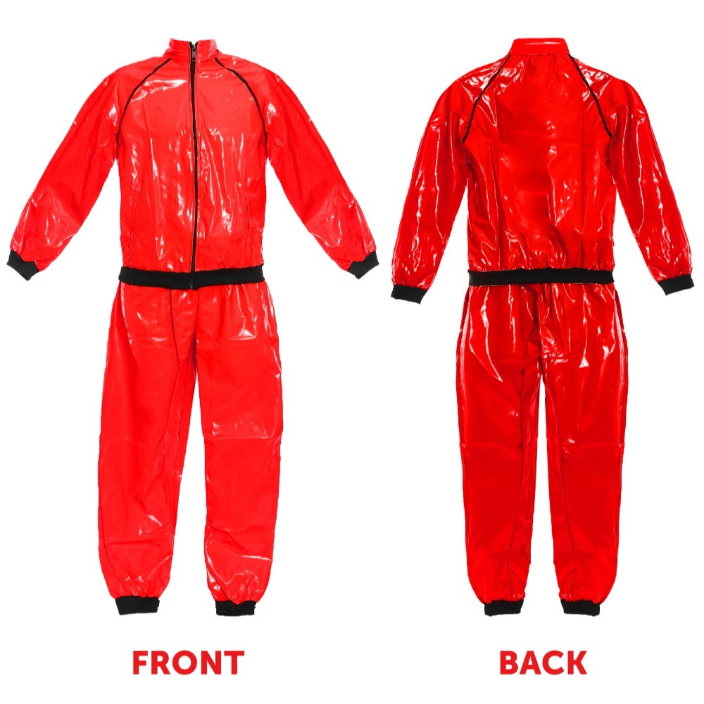 Adult Factory Worker Costume | 3 Pcs | Red Jacket, Trousers & Wig