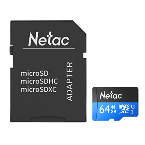 Click to view product details and reviews for Netac P500 64gb Microsdxc Card With Sd Adapter Uhs I Class 10 U1 90mb S.