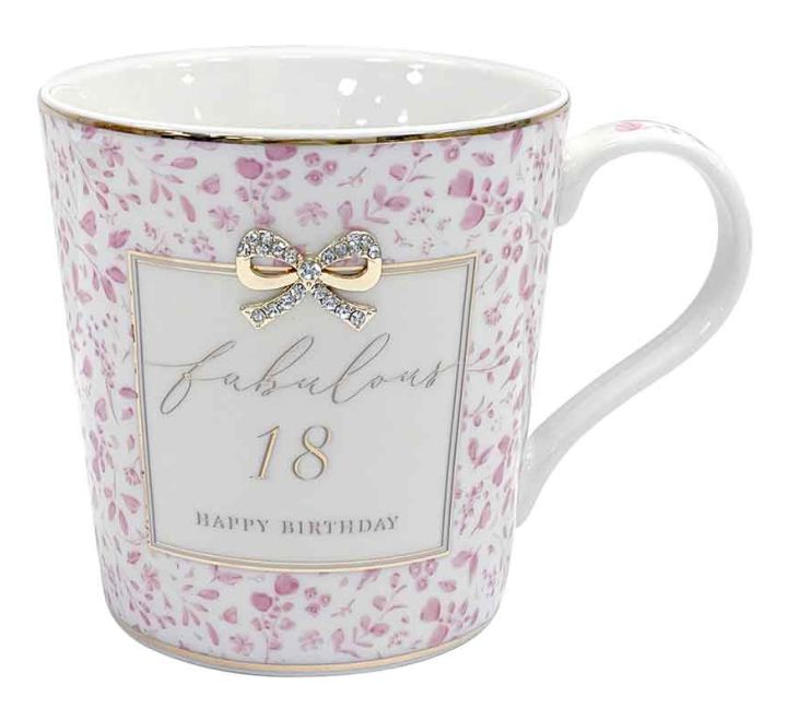 Click to view product details and reviews for Madelaine Fabulous 18 18th Birthday Boxed Gift Mug With Diamante Bow.