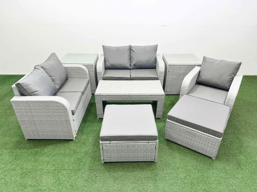 Click to view product details and reviews for Fimous High Back Poly Rattan Garden Furniture Set With Reclining Chair Loveseat Sofa Oblong Coffee Table Indoor Outdoor Patio Set 2 Big Stool 2 Side. Click to view product details and reviews for Fimous High Back Poly Rattan Garden Furniture Set With Reclining Chair Loveseat Sofa Oblong Coffee Table Indoor Outdoor Patio Set 2 Big Stool 2 Side.
