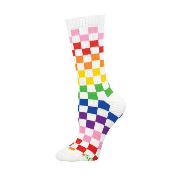 Active Youth Socks Check Me Out White Print Fashionable Design Kids UK 12-5Y
