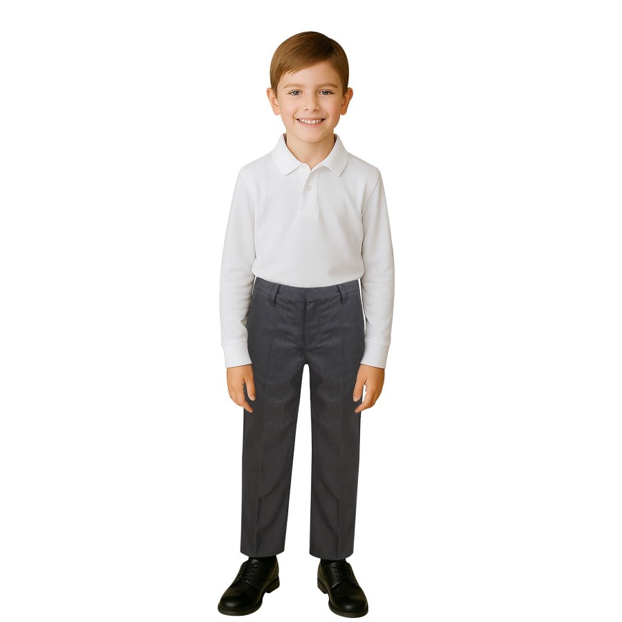 Click to view product details and reviews for Kids Boys Teens School Uniform Pant Teflon Coated Adjustable Reinforced Pants 11 12 Years Grey.