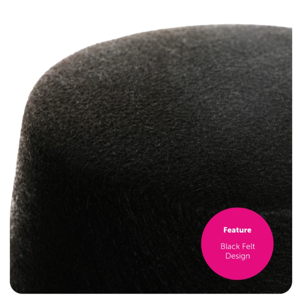 Top Hat & Cane Set | Felt Top Hat & Gold Cane