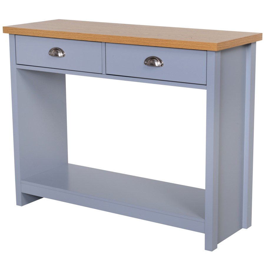 Click to view product details and reviews for Homcom Console Table 2 Drawer Bottom Shelf Retro Style Living Bed Room Furniture.