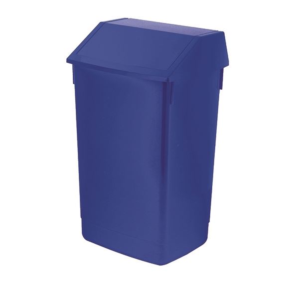 Addis 60L Flip Top Recycle Bin Blue AG813424 Cazaar