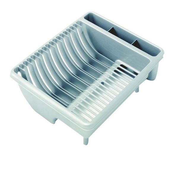 Integrated Draining Rack Addis Draining Rack In Metallic Grey - AG05894 | Cazaar