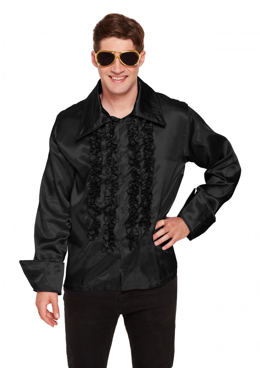 Adult Black Disco Shirt