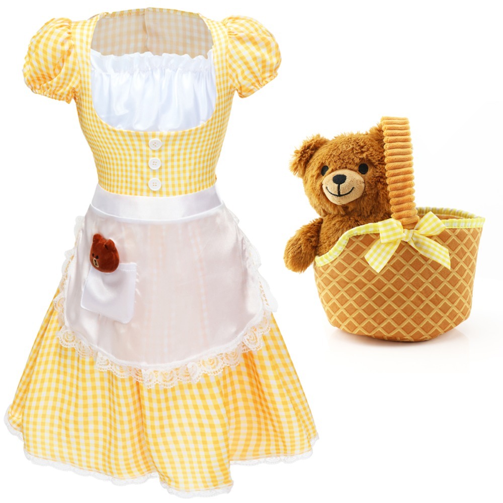 Click to view product details and reviews for Ladies Goldilocks Costume 3 Pcs Dress Soft Basket Bear Large.