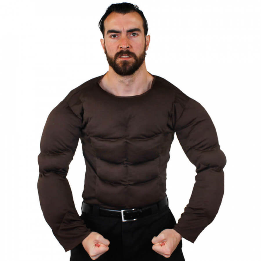 Adults Brown Muscle Chest