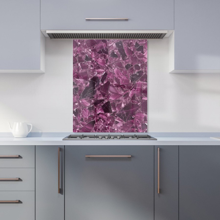 Click to view product details and reviews for Damson Quartz Effect Kitchen Splashback W600mm X H750mm.