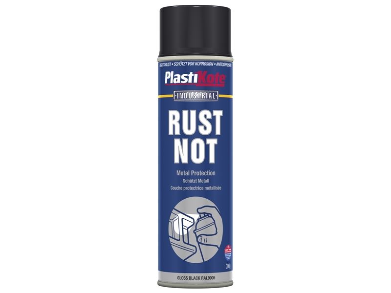 Rust Not Spray Gloss Black 500ml - PKT783