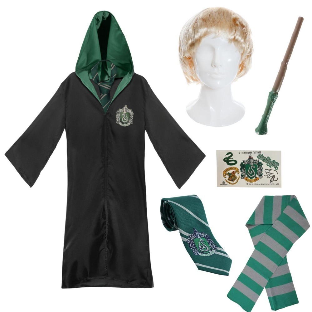 Click to view product details and reviews for Adults Draco Costume 6 Pcs Robe Tie Wig Wand Tattoos Scarf Large.
