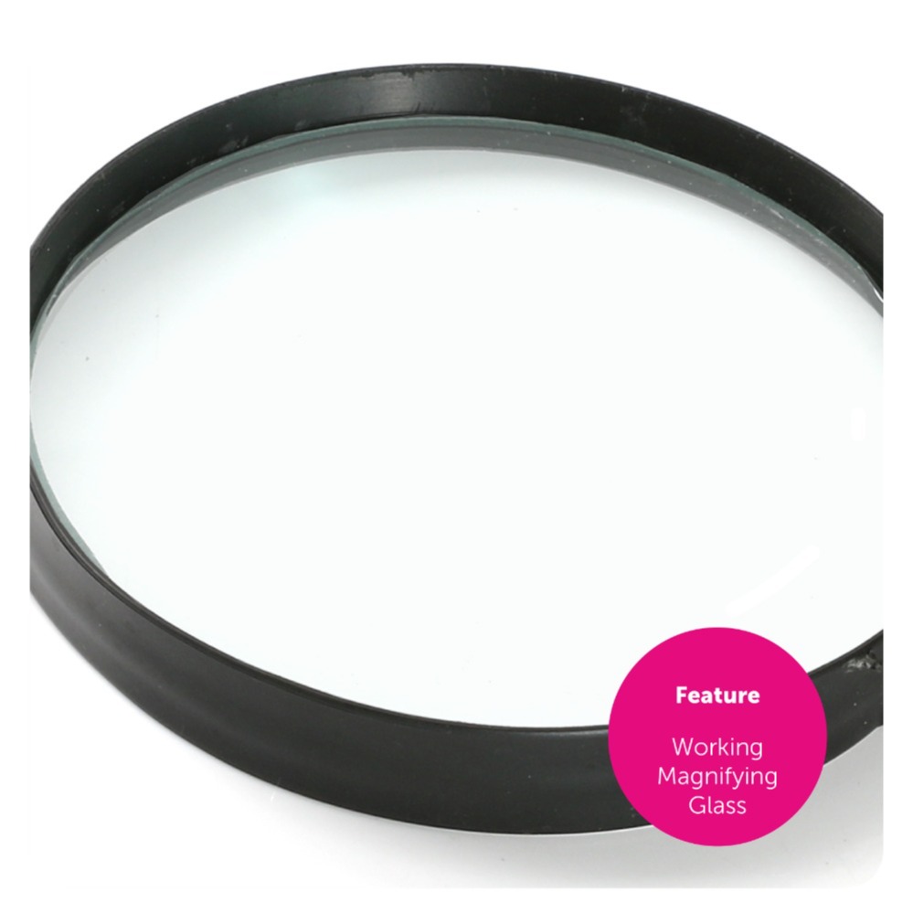 Ladies Detective Costume with Magnifying Glass & Pipe