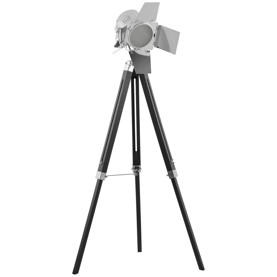 Click to view product details and reviews for Homcom Vintage Tripod Floor Lamp Wood Cinema Searchlight W Adjustable Height.