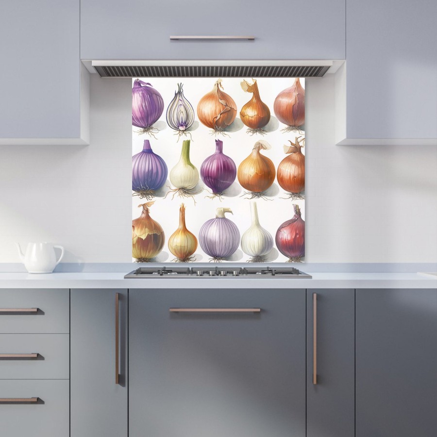 Click to view product details and reviews for Onion Spectrum Nature’s Palette Kitchen Splashback W700mm X H650mm.