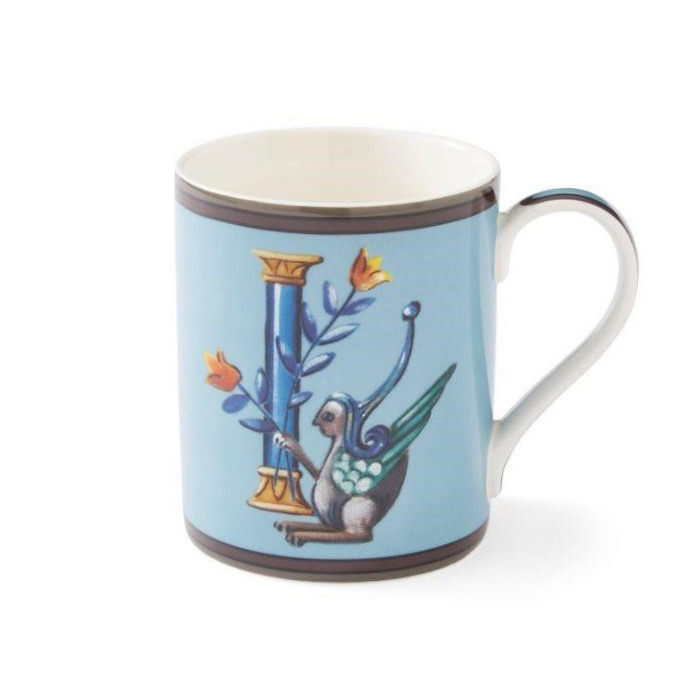 Alphabet Mug Letter I Tea Or Coffee Initial Cup 12oz Kitchenware Kit Kemp Gift