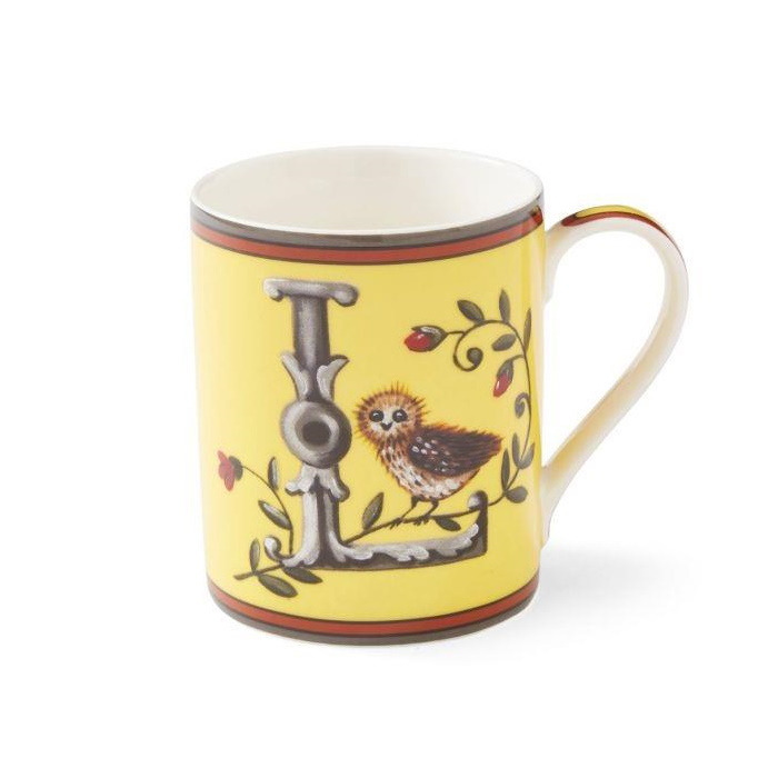 Alphabet Mug Letter L Tea Or Coffee Initial Cup 12oz Kitchenware Kit Kemp Gift
