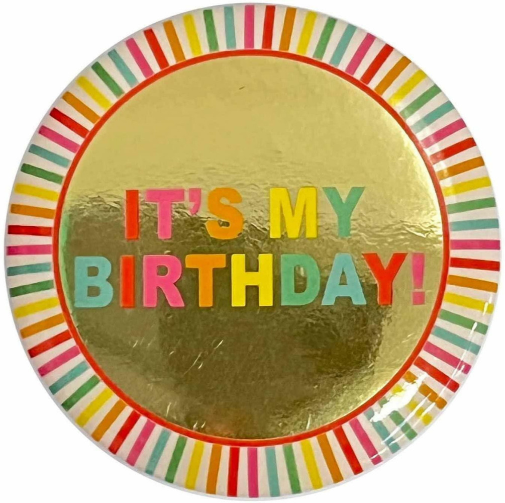 Click to view product details and reviews for Amscan Its My Birthday Badge Round Plastic Clipped Colourful Party Accessory.