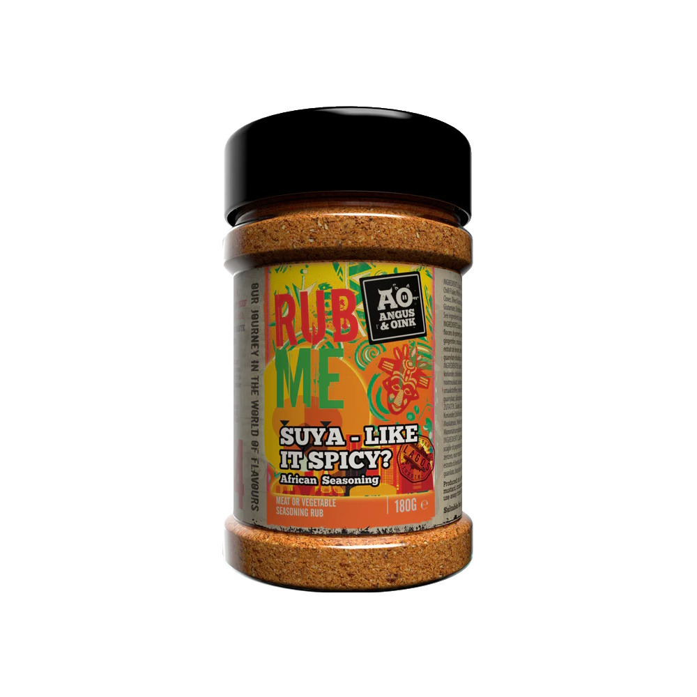Angus and Oink Suya Like It Spicy Meat Rub Vegetable Seasoning Vegan Hot 180g