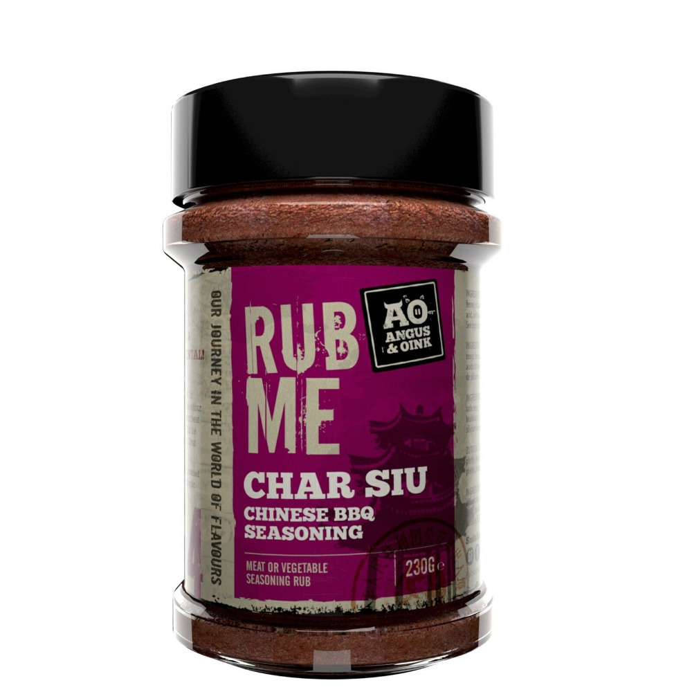 Angus & Oink Rub Me Char Siu Chinese Oriental BBQ Spice Rub Seasoning 230g Pot