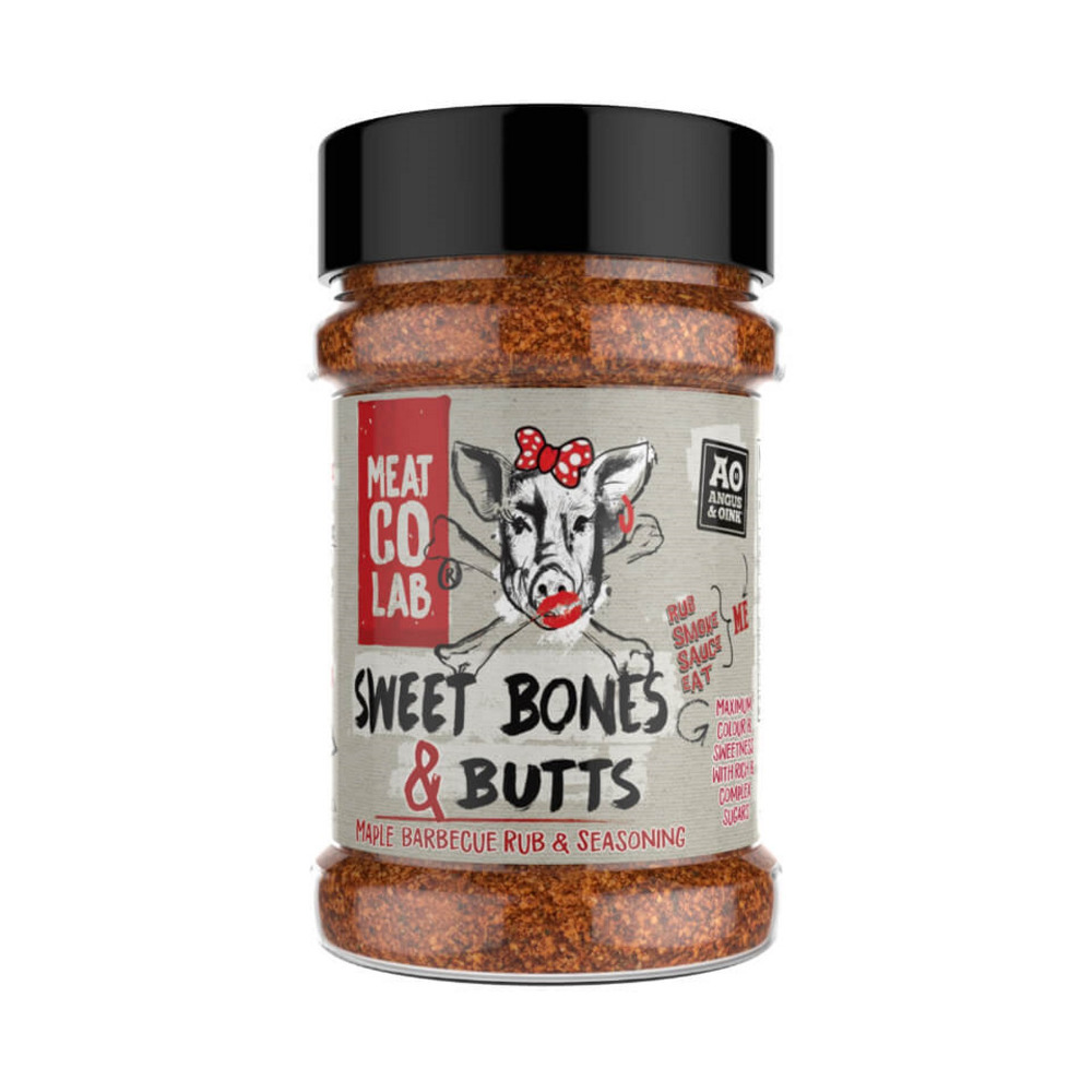 Angus & Oink Sweet Bones & Butts Maple Barbecue Meat Rub Seasoning BBQ 200g Pot