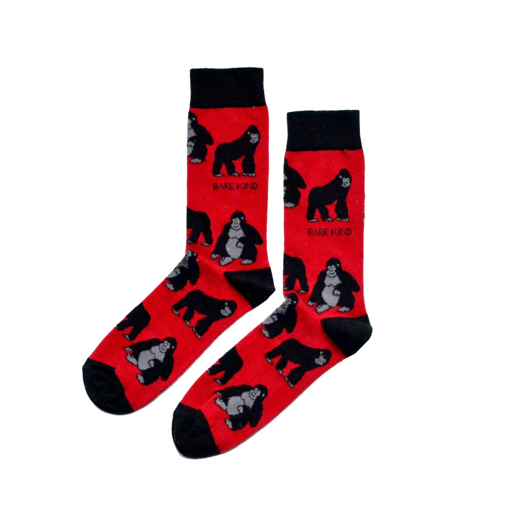 Animal Bamboo Socks 1 Pair Novelty Unisex Ladies Gift UK 4-7 Save The Gorillas