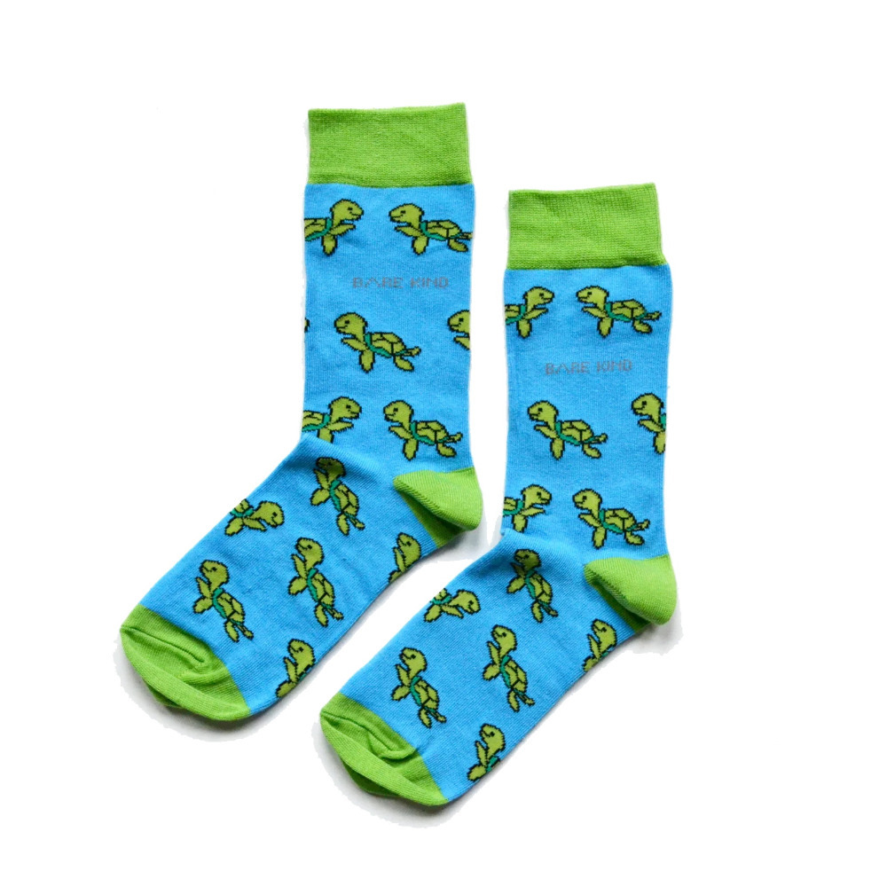 Animal Bamboo Socks 1 Pair Novelty Unisex Womens Save The Turtles Gift Size UK 4-7