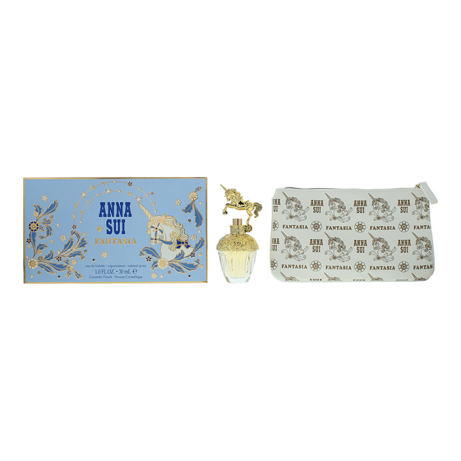 Anna Sui Fantasia Eau De Toilette 30ml + Cosmetic Bag Gift Set For Her