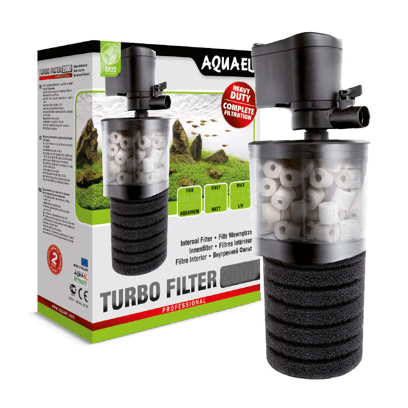 Aquael Turbo Aquarium Fish Tank Internal Filter 1500L/h Tanks up to 350L