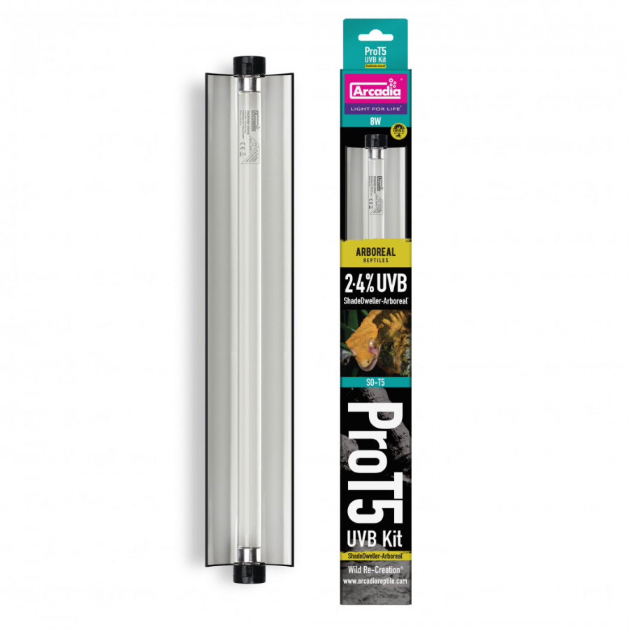 Arcadia Pro T5 UVB Kit ShadeDweller Arboreal 2.4% UV-B 8w