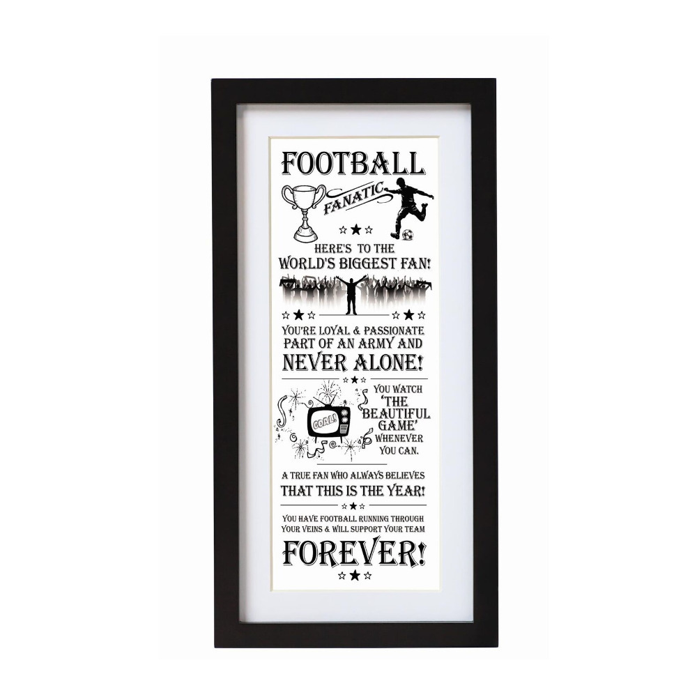 Art Print Father's Day Birthday Gift Wall Art Football Fanatic Home Decoration Gift