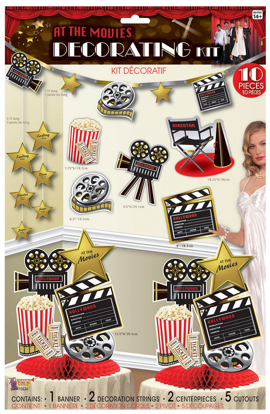 Click to view product details and reviews for At The Movies Room Decoration Kit.