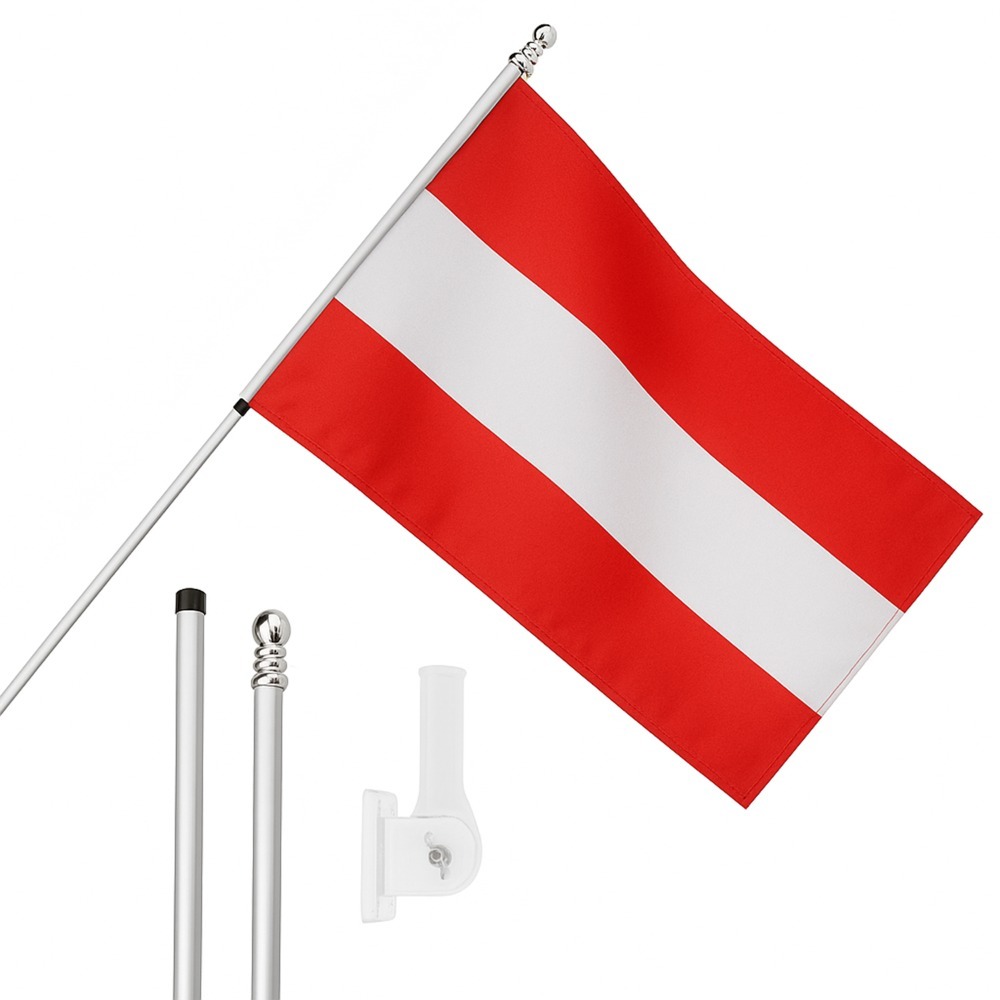 Click to view product details and reviews for Large 5ft X 3ft Austria Flag With 6ft Pole Wall Bracket.