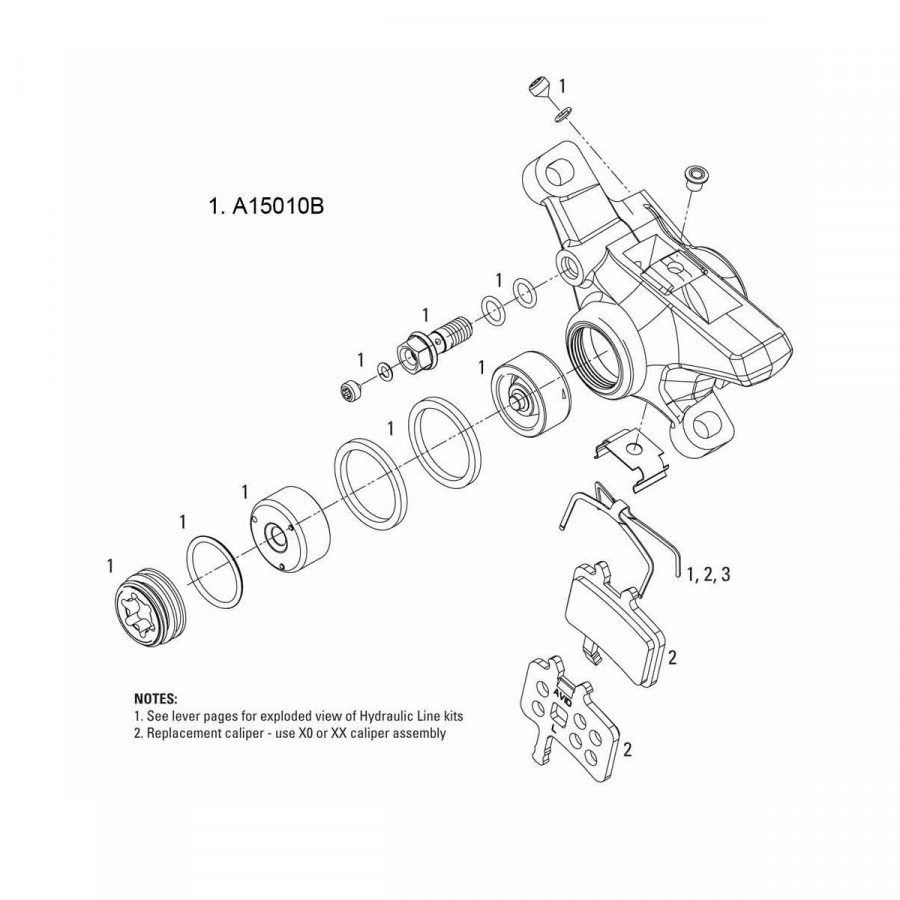 Avid Caliper Spare Parts Kit Juicy Ultimate (1 pc) - A15010B
